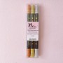 More Metallic Edible Markers Set of 3 - Gold, Copper and Silver