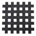 Appetito Silicone Square Lattice Trivet - Black - 17.5cm