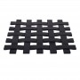 Appetito Silicone Square Lattice Trivet - Black - 17.5cm