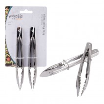 Appetito Stainless Steel Mini Tongs - 18cm Set of 2