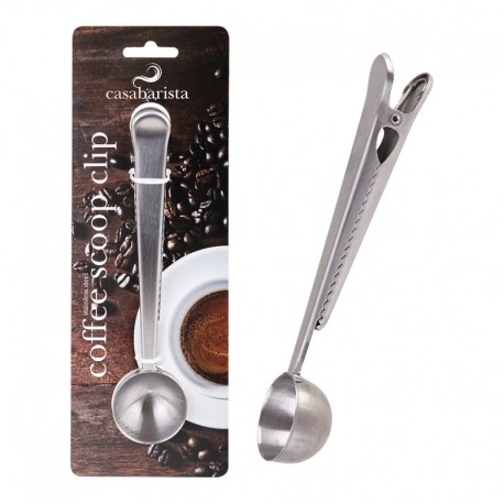 CasaBarista Stainless Steel Coffee Scoop Clip Donaldsons