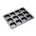 MasterCraft Heavy Base Square Brownie Pan - 12 Cup