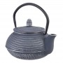 Teaology Cast Iron Teapot - Dark Blue-Silver - 600ml