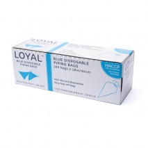 LOYAL disposable piping bag 18in/46cm BLUE BIODEGRADABLE box of