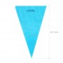 LOYAL disposable piping bag 18in/46cm BLUE BIODEGRADABLE box of