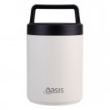 Oasis Stainless Steel Insulated Food Flask with handle 480ml - Alabaster