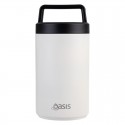 Oasis Stainless Steel Insulated Food Flask with handle 700ml - Alabaster