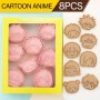 Japanese Anime Cookie Cutters and Embosser Set - JJK 8pc