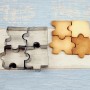 Puzzle Cookie Cutters Stainless Steel 4pcs Unbranded,Cooks Plus