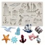 Sailboat Sea Themed Silicone Mould 14 cavity Unbranded,Cooks