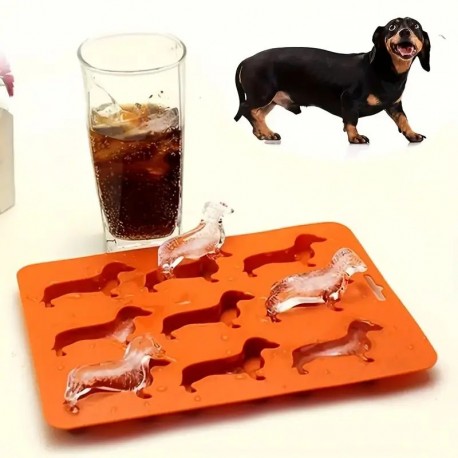 Dachshund Silicone Mould 9 cavity Unbranded,Cooks Plus