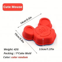 Non-Stick Silicone 3D Mickey Mouse style cupcake pan