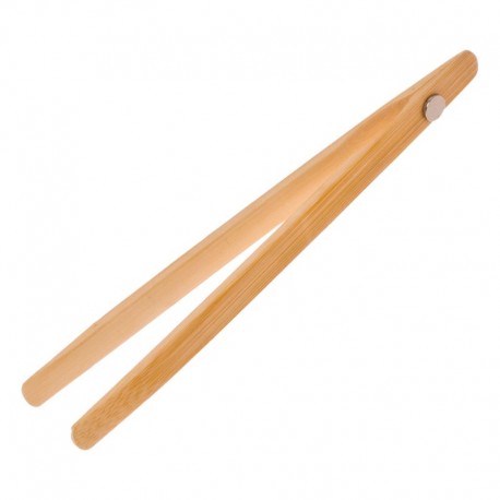 Appetito Bamboo Toast Tongs with magnet 20cm Appetito,Cooks Plus