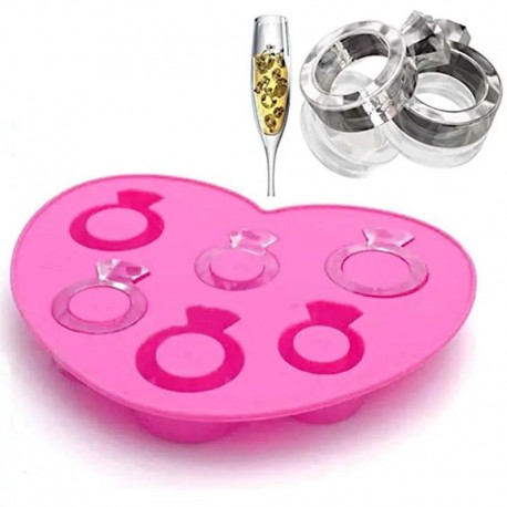 Silicone Mould Diamond Ring 6 cavity Unbranded,Cooks Plus