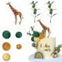 Giraffe Jungle Cake Topper Set 8pc Unbranded,Cooks Plus