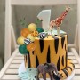 Giraffe Jungle Cake Topper Set 8pc Unbranded,Cooks Plus