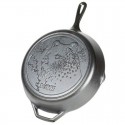 Lodge Wildlife Series 12 Inch Cast Iron Bear Skillet