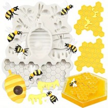 Silicone Mould Bee Themed 12 cavity