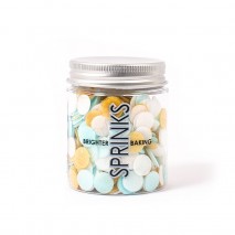 Sprinks Blue, White & Gold Mix Wafer Decorations - 9g