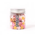 Sprinks Pink, White & Gold Mix Wafer Decorations - 9g