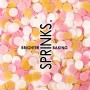 Sprinks Pink, White & Gold Mix Wafer Decorations - 9g