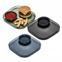 MSmart Plate W/Bowl 24 x 24cm Blk