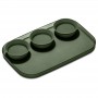 MSmart Lge Serv Tray 3 Bowls Olive