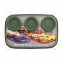 MSmart Lge Serv Tray 3 Bowls Olive