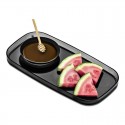 Madesmart Appetiser Tray with Bowl 36.6x17.8cm - Carbon Black