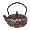 Teaology Cast Iron Teapot Hearts Black Bronze 600ml