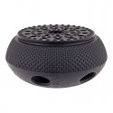 Teaology Cast Iron Teapot Warmer 13.5cm Hobnail Black