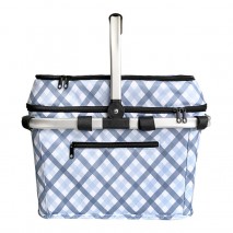 Sachi 4 Person Picnic Basket Gingham Blu