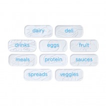 Youcopia Re-Stickable Fridge Labels10pk