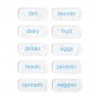 Youcopia Re-Stickable Fridge Labels10pk