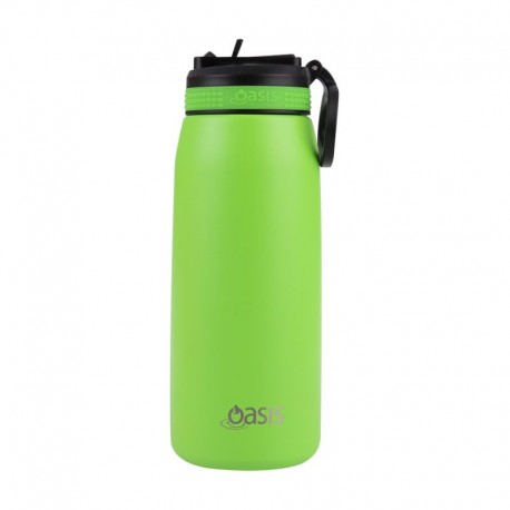 Oasis Insul Sports Bottle Neon Grn 780ml