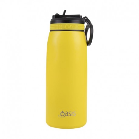 Oasis Insul Sports Bottle Neon Ylw 780ml