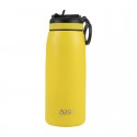 Oasis Insulated Sports Bottle w Sipper - 780ml - Neon Yellow