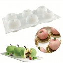 Silicone Mould Apple Shape 6 cavity