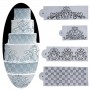 Cake Craft Filigree Floral Stencil Set - 4 pieces