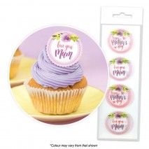 Cake Craft Wafer Toppers - Mother's Day - Packet of 16