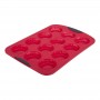 Daily Bake Silicone Mini Quiche Pan - 12 Cup Red