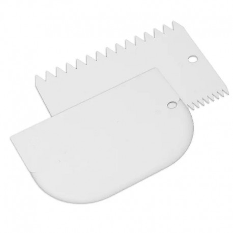 Mondo Icing Comb & Bowl Scraper - 2 pieces