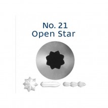 Loyal Piping Tip/Tube No.21 Open Star