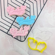 CCC Baby Hearts Text Debosser & Cutter Set