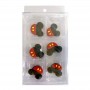 Cake Craft Mickey Mouse Head Sugar Decorations - 6 piece pack