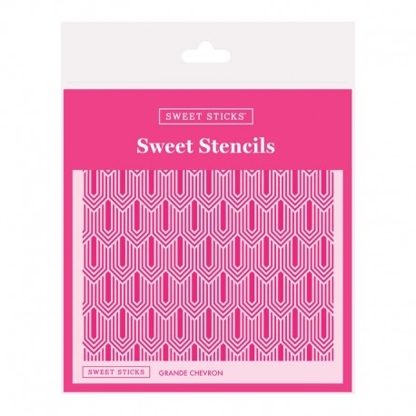 Sweet Sticks Grande Chevron Stencil