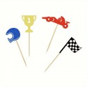 Cupcake Toppers Racing Car Assorted 12pc