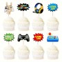 Cupcake Toppers Gamer 8pc Asstd