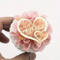 Acrylic Cake Topper My Love in Heart