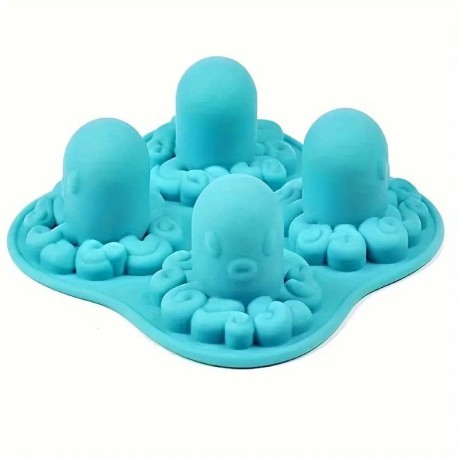 Silicone Mould Ice Cube Octopus 4 cav